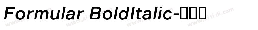 Formular BoldItalic字体转换 Formular BoldItalic字体转换